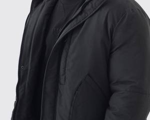 เสื้อแจ็กเก็ตแบบมีซิปบุนวมแนวสตรีทพร้อมกระดุมให้ความอบอุ่นเสื้อโค้ทแบบพองๆสำหรับผู้ชายผลิตในปากีสถาน - Product Image 5