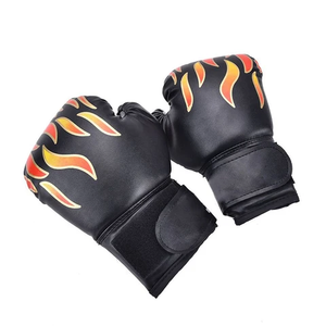 Gants de boxe professionnels pour adultes, en cuir véritable, fabriqués au Pakistan - Product Image 5