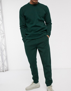 Moda personalizada hombres Streetwear chándal Unisex de gran tamaño Slim Fit hombres Jogging chándal venta al por mayor hombres chándal Conjunto 2 piezas - Product Image 5