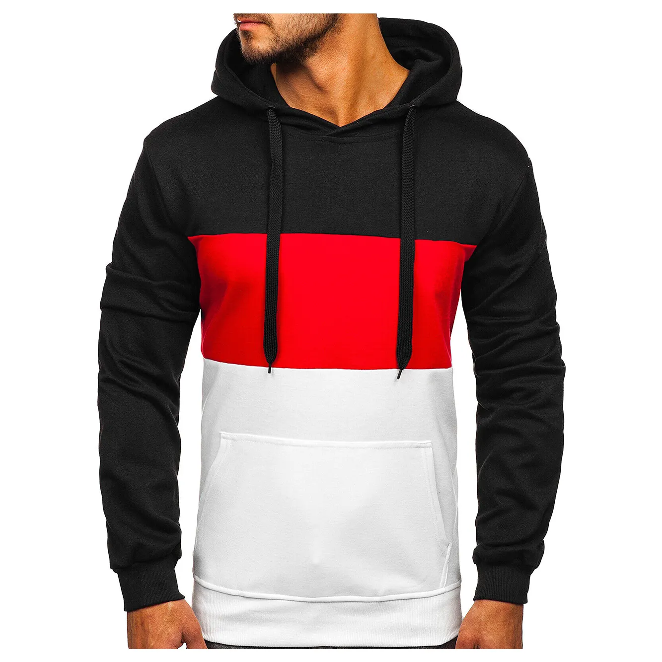 Erkekler Hoodies tişörtü rahat katı uzun kollu Hoodie erkekler Slim Fit koyu kapşonlu gevşek ceket mont