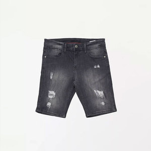 Short vieilli à taille élastique à la mode, top du fabricant, short vieilli avec logo personnalisé - Product Image 4