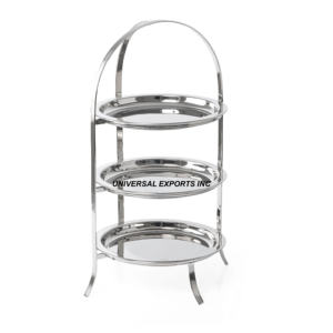 Bandeja de chocolate de metal de tres niveles Bandeja de chocolate hecha a mano de calidad superior Bandeja de chocolate de diseñador de venta superior - Product Image 2