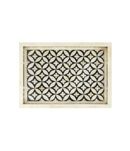 Bandeja decorativa elegante para servir para Decoración de cocina, bandeja para servir con incrustaciones de hueso para bandeja para servir en la encimera del fabricante indio - Product Image 1