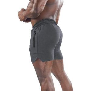 Top qualité Shorts de course hommes personnalisé 100% coton Gym taille haute tricoté imprimé 5 pouces course courte Shorts athlétiques pour hommes - Product Image 3