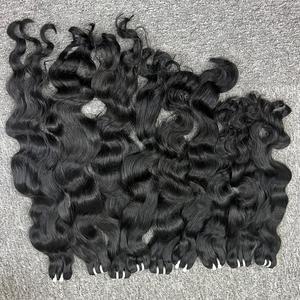 Vague naturelle dans les cheveux de trame, 100% cheveux humains, cheveux bruts vietnamiens un donneur - Product Image 2