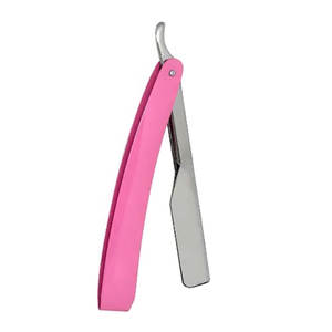 Poignée en plastique aluminium barbier à chaud rasage barbe rasoirs bords tranchants meilleur usage barbier cheveux forme rasoirs outils - Product Image 5