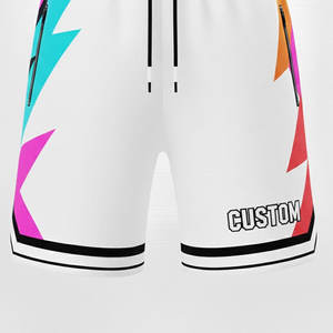 Pantalones Cortos de Pana Esenciales de Cintura Alta con Cordón Ajustable 100% Poliéster, Ajuste Tradicional Sólido para Uso Diario Informal - Product Image 3