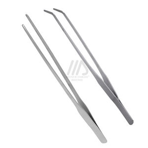 <b>Aquarium</b> Cleaning Tools Stainless Steel Small Tweezer Straight Curved Tong 8 Inches Luxury Eco-Friendly Aquascaping Desktop - Product Image 3