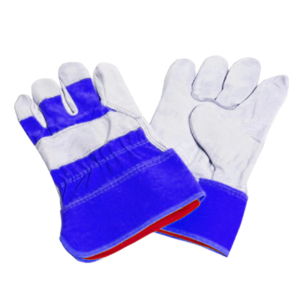Guantes industriales de algodón resistentes canadienses de nuevo diseño Protección de trabajo de cuero de grano de Búfalo con guantes cómodos perforados - Product Image 4