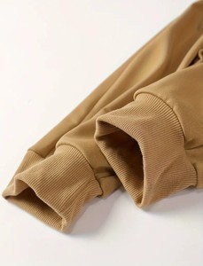 Calidad de lujo 500 GSM Chándal de invierno con cremallera para hombre 100% Algodón Ajuste cómodo Colores sólidos únicos Nueva llegada Venta - Product Image 2