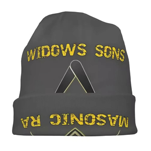 Gorro de punto unisex de algodón 100% transpirable e impermeable con diseño de calavera masónica, ideal para primavera y cálido, multifuncional - Product Image 3