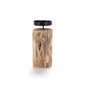 Porte-bougie classique en bois conçu à partir de bois naturel pour la décoration de la maison, les zones de prière, la décoration de festival et l'utilisation de lumière apaisante - Product Image 6