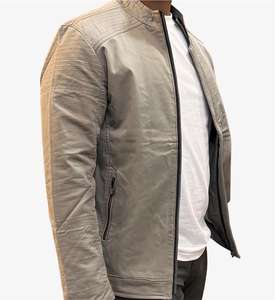 Chaqueta de Motociclista Informal para Hombre Bearfit, Otoño, 100% Algodón, Corte Ajustado, Ecológica, Resistente al Viento, Transpirable, con Cremallera, Servicio OEM - Product Image 3