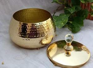 Bol à chocolat en métal finition miroir pour présentoirs de fête élégants Centre de table de service de bonbons et événements d'hôtel ou de restauration - Product Image 4