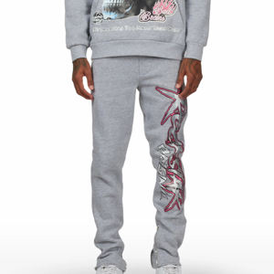 Mens Oversized Cotton Tracksuit Flare Style Two Piece Set Quick Dry Custom Logo Wholesale Supplier - Product Image 3