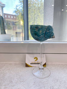 Verres de coquille naturelle en verre de vin de coquillage de luxe pour des événements côtiers et des stations de plage modernes du Vietnam - Product Image 3