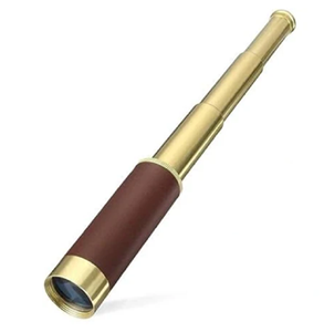 Kính thiên văn hải lý bằng đồng sáng bóng nhỏ gọn và di động với các phần có thể mở rộng và nắp ống kính bằng đồng bảo vệ với giá bán buôn - Product Image 5