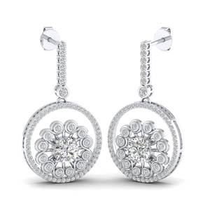 REYES Manufacturer 925 Sterling Silver Round Cut 2.4 Carat CVD Lab Grown Diamond Drop Earrings For Women Engagement Gift Jewelry - Product Image 5