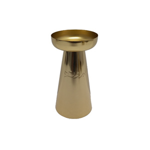 Portavelas de hierro de Color dorado con estilo al por mayor, portavelas de metal decorativo para boda, portavelas hecho a mano personalizado - Product Image 4