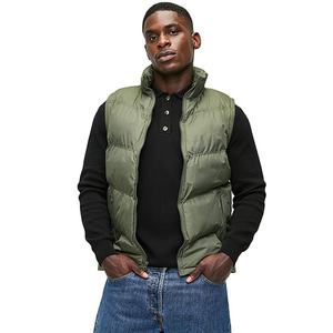 Chaquetas sin Mangas para Hombre, Diseño de Cuello Liso, Dos Bolsillos, Invierno, Alta Calidad, Venta al Por Mayor, Personalizables OEM - Product Image 3