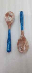 Elegant Resin <b>Salad</b> Server Set <b>Spoon</b> Fork Luxury Modern Party Dishwasher Safe Handmade Designer Cutlery - Product Image 3