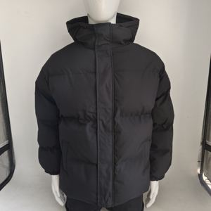 Sweat-shirts à capuche pour hommes avec logo personnalisé, vêtements à bulles, surdimensionnés, épais, chauds, en polaire, teinture unie, livraison DDP - Product Image 1