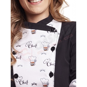 Nuevo diseño de la mejor calidad Chef-Uniformes de manga larga Restaurante-Hotel Ropa Uniforme-Chef de cocina Abrigo Chaquetas con Chef-Estampados - Product Image 4