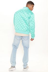 KY Hiver Matelassé Satin Polyester Haute Qualité Casual Satin Bomber Veste Personnalisé - Product Image 6