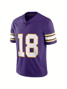 Maillot de football américain personnalisable de haute qualité, respirant, antibactérien, séchage rapide, grande taille, imprimé avec le nom de l'équipe, personnalisé - Product Image 2