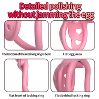 Nouvelle cage de chasteté masculine avec 4 anneaux, cage à pénis, jouet sexuel pour adultes pour hommes, verrouillage urétral, bondage sissy, fétiche gay, produit érotique