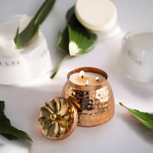 Vaso de vela de acero inoxidable multicolor, votivo de metal y vidrio para decoraciones navideñas para el hogar y la boda - Product Image 4