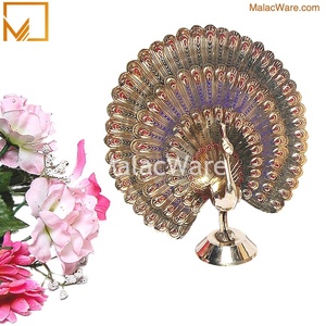 Hấp Dẫn Con Công Nhảy Múa Brass Tường Treo Bức Tượng Giá Rẻ Ấn Độ Thủ Công Thủ Công Kim Loại Bắt Mắt Trang Trí Tường - Product Image 2