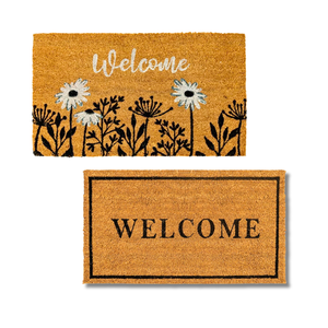 Alfombrillas de bienvenida de fibra de coco de Vietnam con alfombrilla de bienvenida de fibra de coco tejida a mano de PVC con tamaño personalizado - Product Image 1