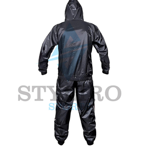 Traje de sauna de entrenamiento de gimnasio para hombres para entrenamiento de correr y ropa de sudoración - Product Image 6