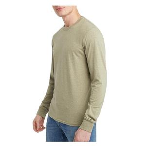 Nouvelle collection meilleure vente couleur unie à manches longues col rond 100% coton T-shirt en jersey simple du Bangladesh prix usine - Product Image 3