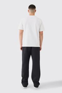 T-shirt oversize épais et luxueux en coton 100% pour hommes T-shirt blanc à col montant et surdimensionné fabriqué au Pakistan - Product Image 2