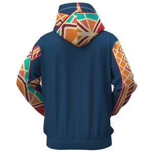 Sudadera con Capucha Geométrica Tribal para Hombre, Multicolor, Suave, Cálida, Informal, Elegante, para Invierno - Product Image 2