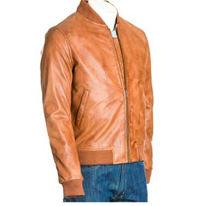 Chaqueta de bombardero azul de alta calidad para hombre, con cremallera de diseño ajustado Pakistán, chaqueta de talla grande para adultos - Product Image 5