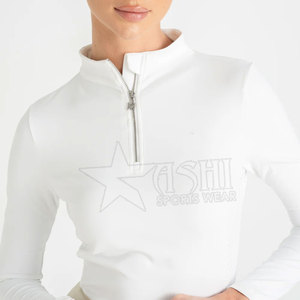 High Quality Women's Equestrian Sports Set Breathable <b>Long</b> <b>Sleeve</b> Top and Tights Stretchable <b>Base</b> <b>Layer</b> for Horse Riding - Product Image 5