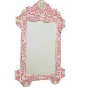 Premium Quality Product Personalized Bone Inlay Bedroom Hanging <b>Mirror</b> Frame Office <b>Mirror</b> Living Room Wall Decorative <b>Mirror</b> - Product Image 3