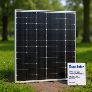 แผงโซลาร์เซลล์ Trina Solar 600W แบบ Half Cell Monocrystalline PERC พร้อมแผ่นหลังสีขาวและใบรับรอง TUV - Product Image 3