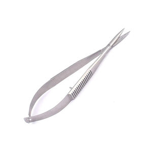 Tijeras de resorte de color negro y plateado hechas con acero inoxidable alemán Tijeras de resorte para cutículas de manicura - Product Image 5