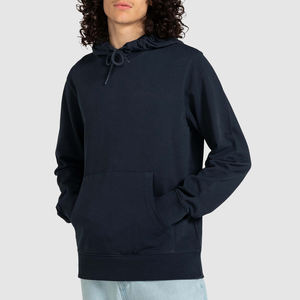 Sweat à capuche pour homme, gris chiné, ourlet arrondi, cordon de serrage, poche kangourou, streetwear décontracté, vêtements d'extérieur - Product Image 3