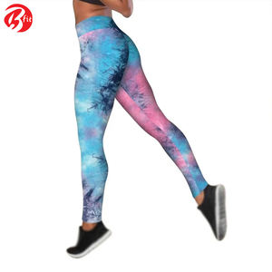 Leggings d'entraînement imprimés par sublimation pour femmes Pantalon d'entraînement avec contrôle du ventre Leggings de yoga respirants à taille haute - Product Image 2