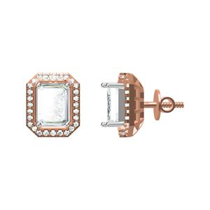 Modish 1 to 4 Ct Lab Diamond <b>Earrings</b> Trendy 10K 14K 18K Gold Jewelry Options <b>Pretty</b> Emerald - Product Image 4