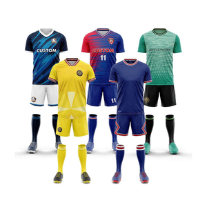 Uniforme de Fútbol, Fabricación OEM, Conjunto de Camiseta y Pantalones Cortos de Grado Profesional, Tejido que Absorbe la Humedad, Nombre Personalizado, Equipo/Marca Personalizada para Marcas - Product Image 1