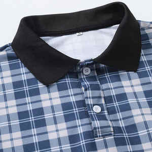 เสื้อโปโลแบบสวมหัวลายสก๊อตสำหรับผู้ชายเสื้อสวมหัวคอปกสองชั้นพิมพ์ลายสก็อตเทรนด์แฟชั่นใหม่ - Product Image 4