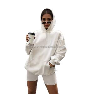 Femmes nouvelle mode surdimensionné haut court Super doux respirant polaire sweat capuche à manches longues Zip pull Style hiver chaud - Product Image 2