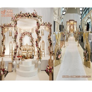 Mandap Akshara de madera para boda india, elefante tradicional, decoración de boda, Gran Salón de banquetes, boda - Product Image 1