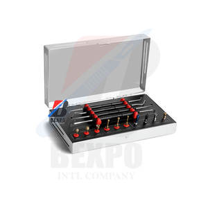 Boîte en acier dentaire Sinus Lift Implant Approche latérale et crestale avec bouchons Kit de fraises diamantées - Product Image 4